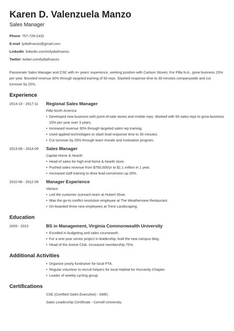 managerial duties for resume|Top Management Resume Examples & Skills [2024].